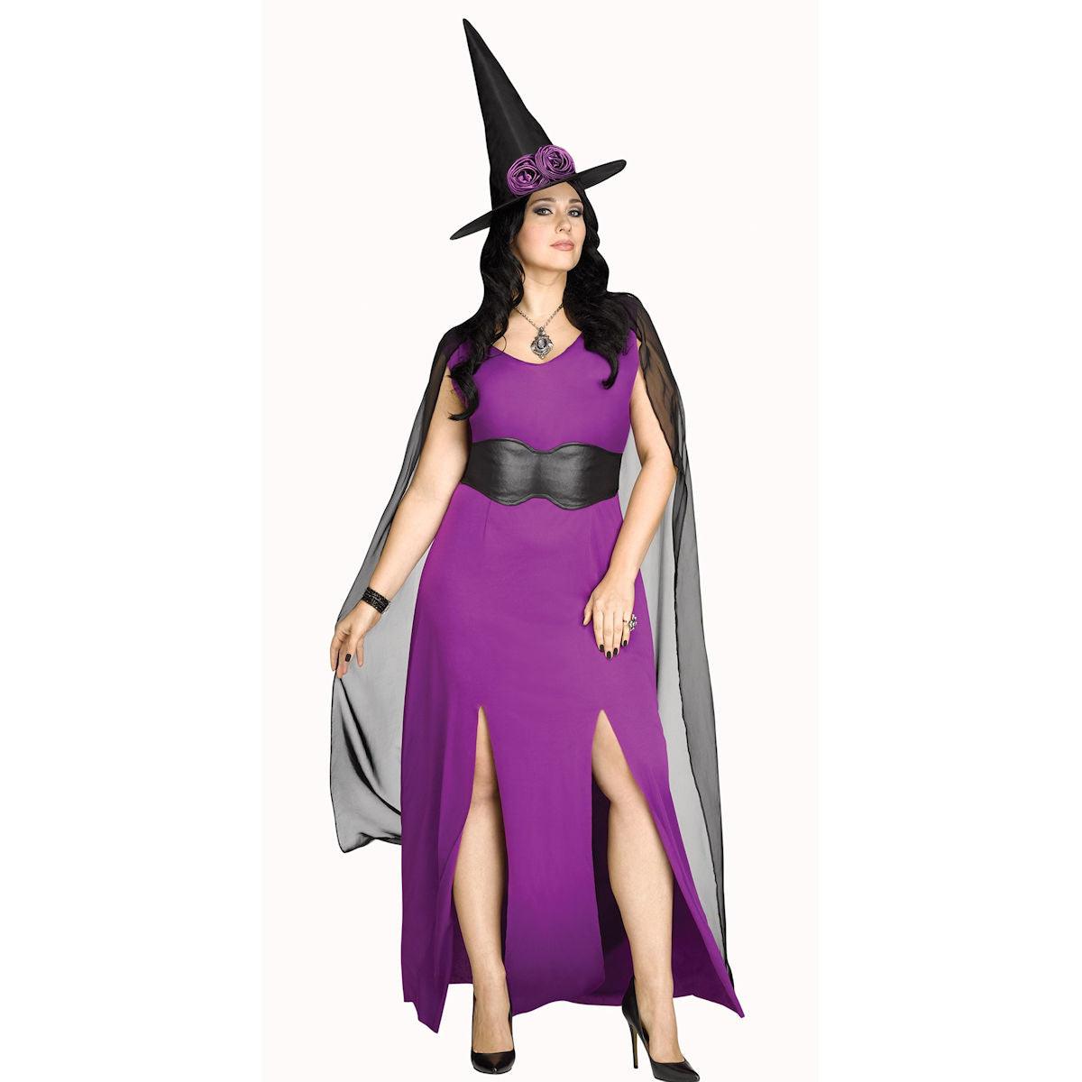 Midnight Magic Plus Size Women's Witch Halloween Costume