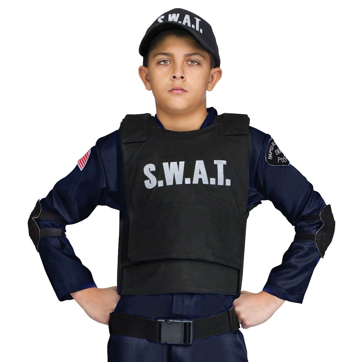S.W.A.T. Commando Deluxe Boy's Costume includes Belt and Holster