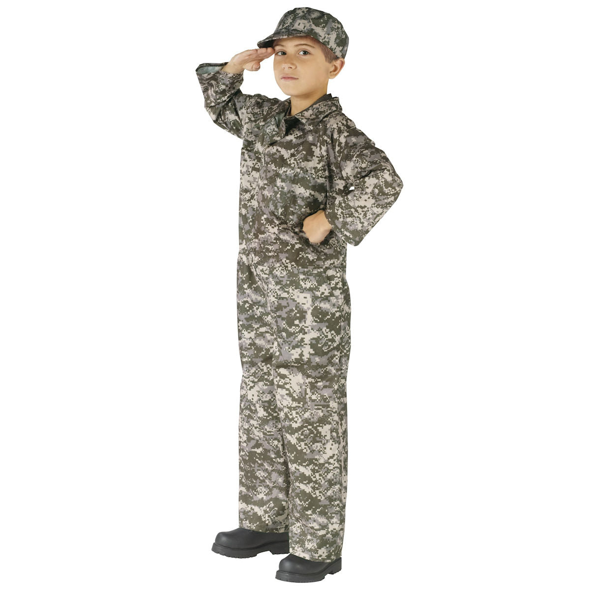 Commando Army Soldier ACU Scatter Camoflauge Boy's Costume Authentic Issue