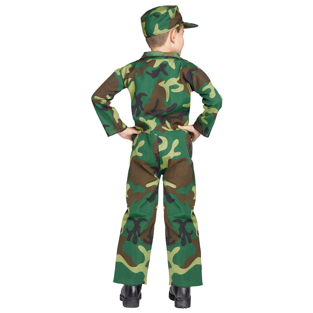 Commando Army Soldier Jungle Camoflauge Boy's Costume Authentic Issue