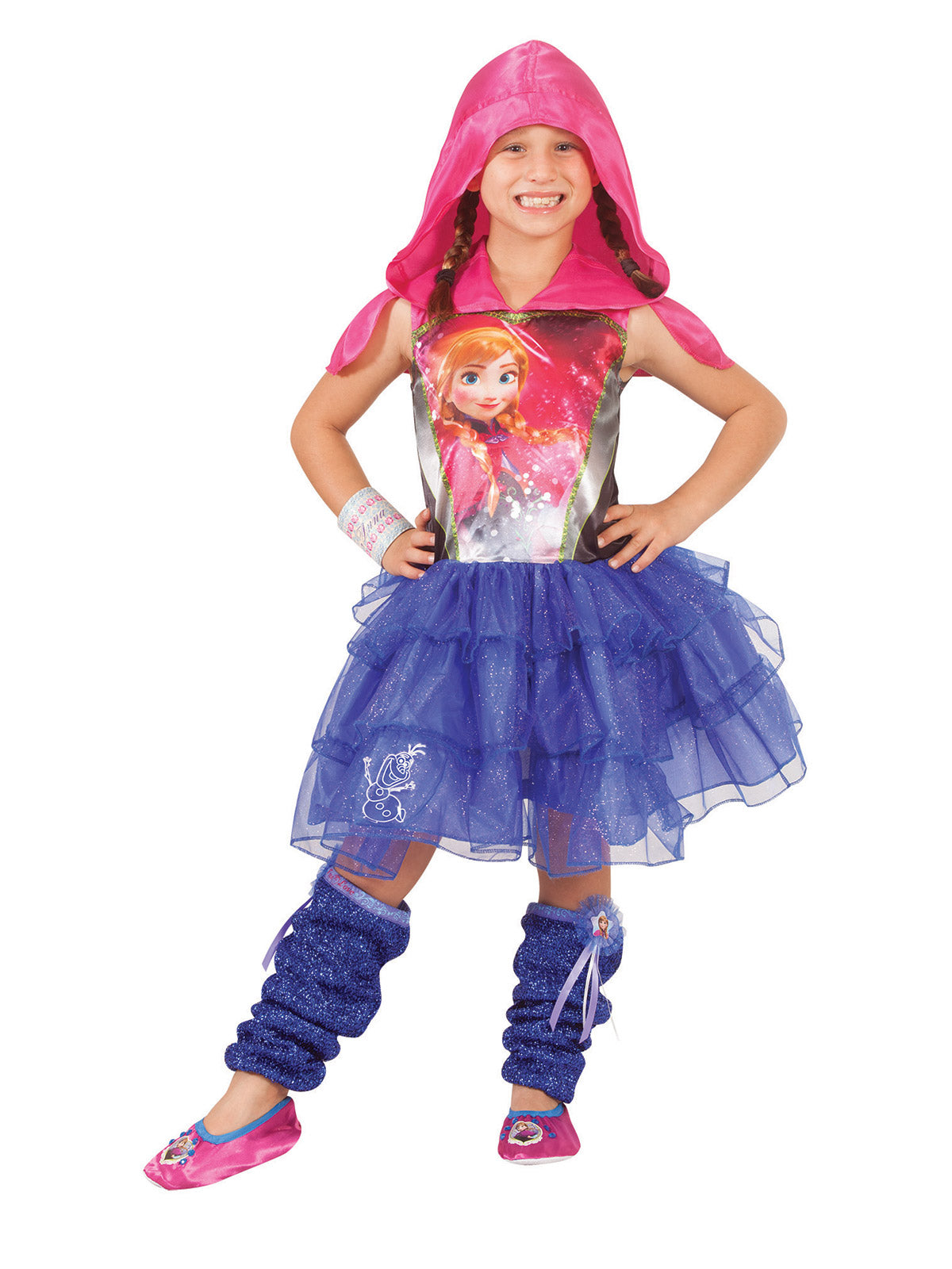 Frozen Anna Hooded Dress Child Girls Costume