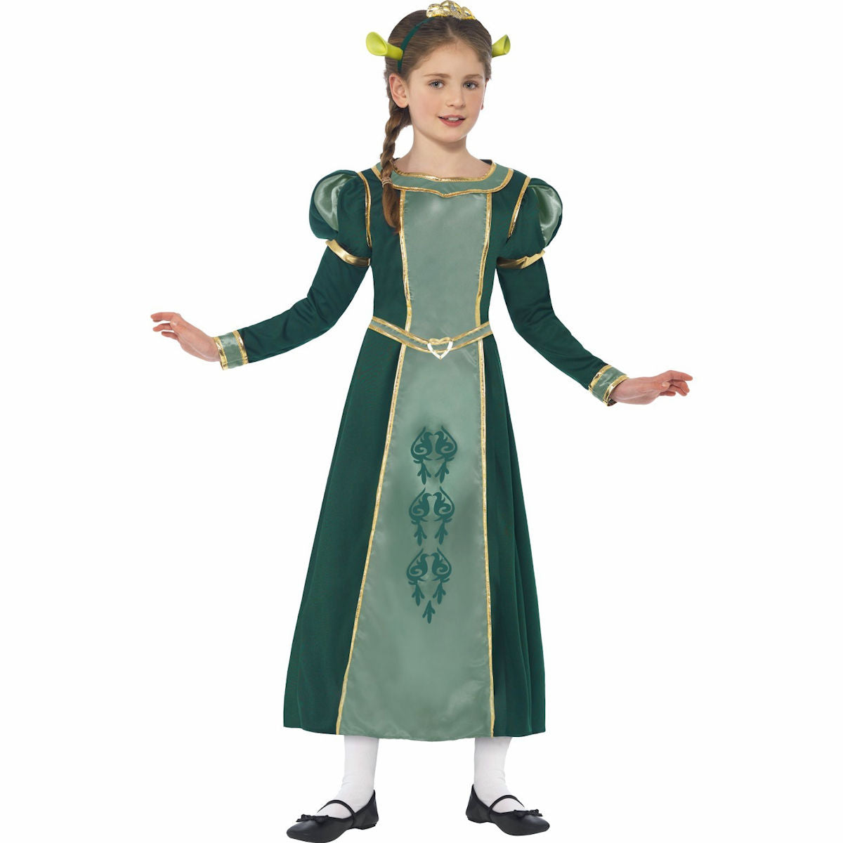 Shrek Princess Fiona Girl's Costume Genuine Licensed with Tiara and Ears