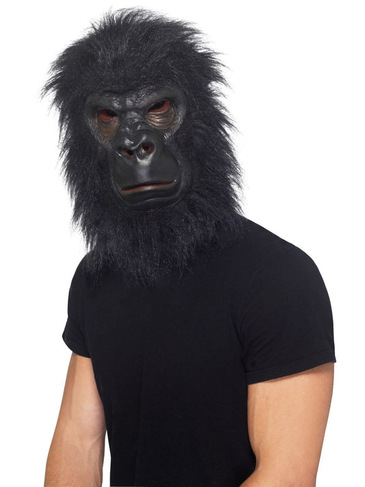 Gorilla Ape Mask Foam Latex with Black Hair Costume Accessory Halloween