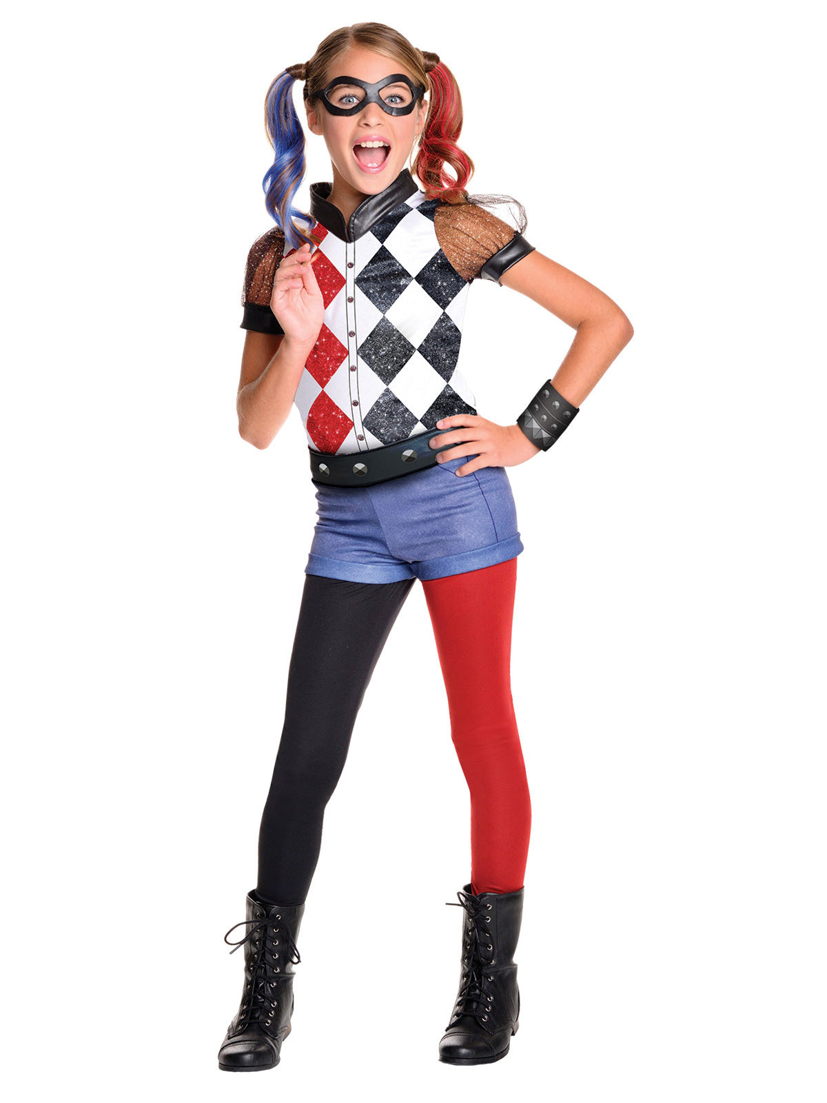 Harley Quinn DC Superhero Girls Child Deluxe Costume Licensed