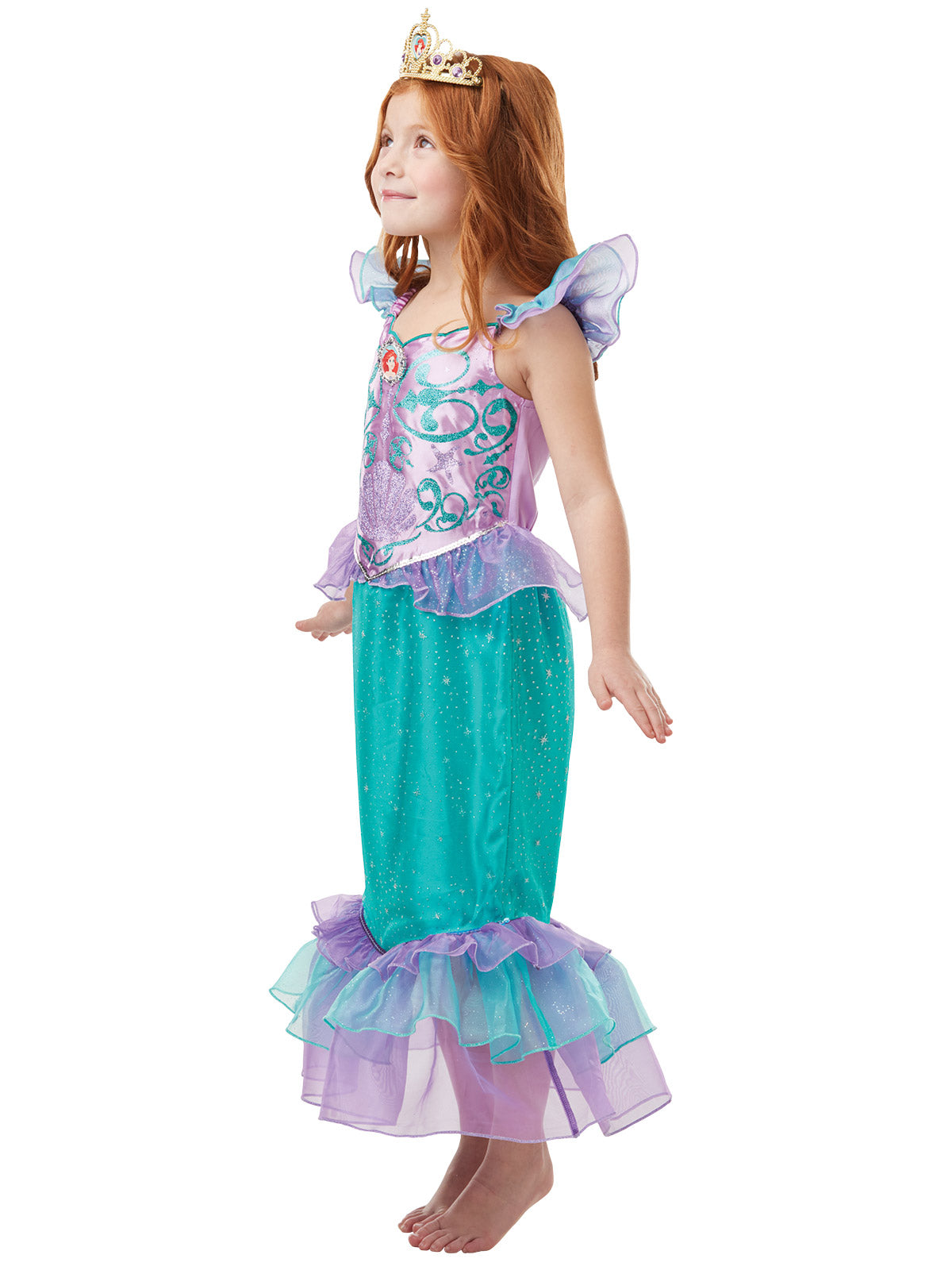 Ariel Disney Princess Glitter & Sparkle Child Girls Costume Licensed