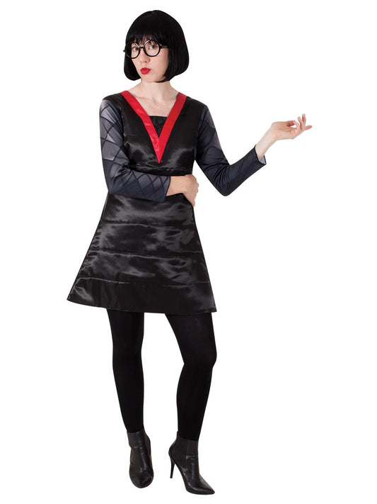 Edna Mode Deluxe Adult Costume and Wig Set Incredibles Licensed
