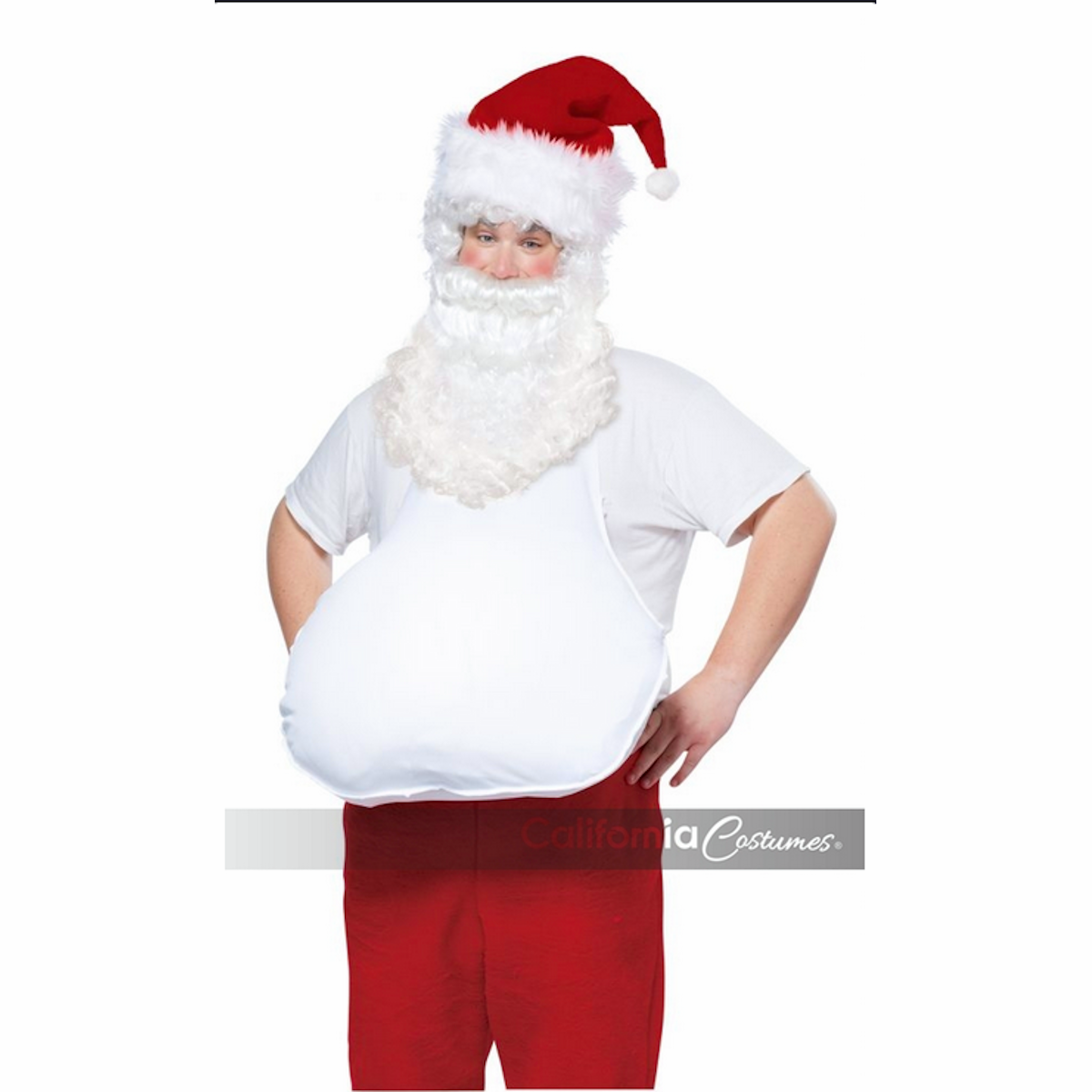 Fat Santa Pregnant Beer Belly Stuffer Fancy Dress Costume Accessory One size