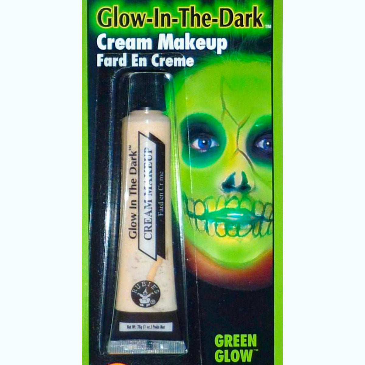 Glow in the Dark Cream GREEN GLOW Makup special effects fancy dress costume