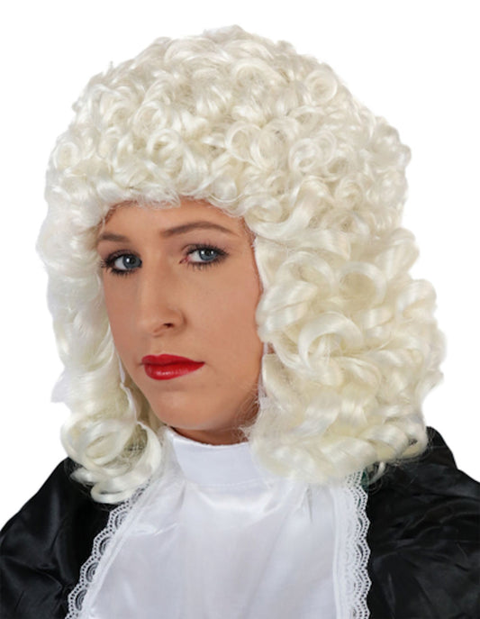 Judge Barrister Lawyer Wig Male or Female Unisex Cosume Accessory