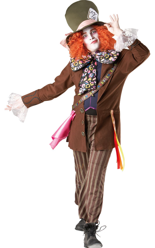 MAD HATTER DELUXE ADULT COSTUME WITH WIG