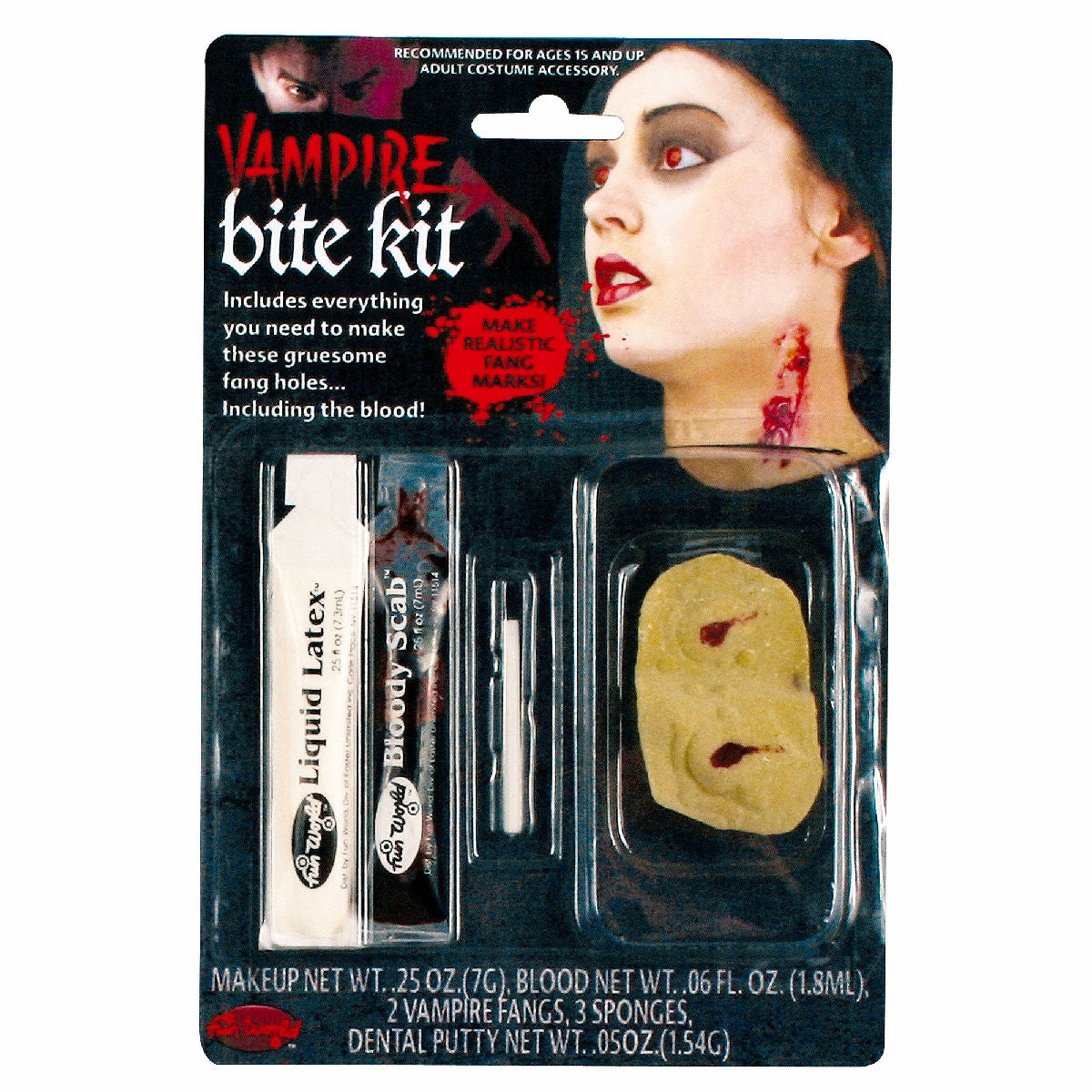 Vampire Bite Victim Makeup FX Kit Halloween Costume Accessory