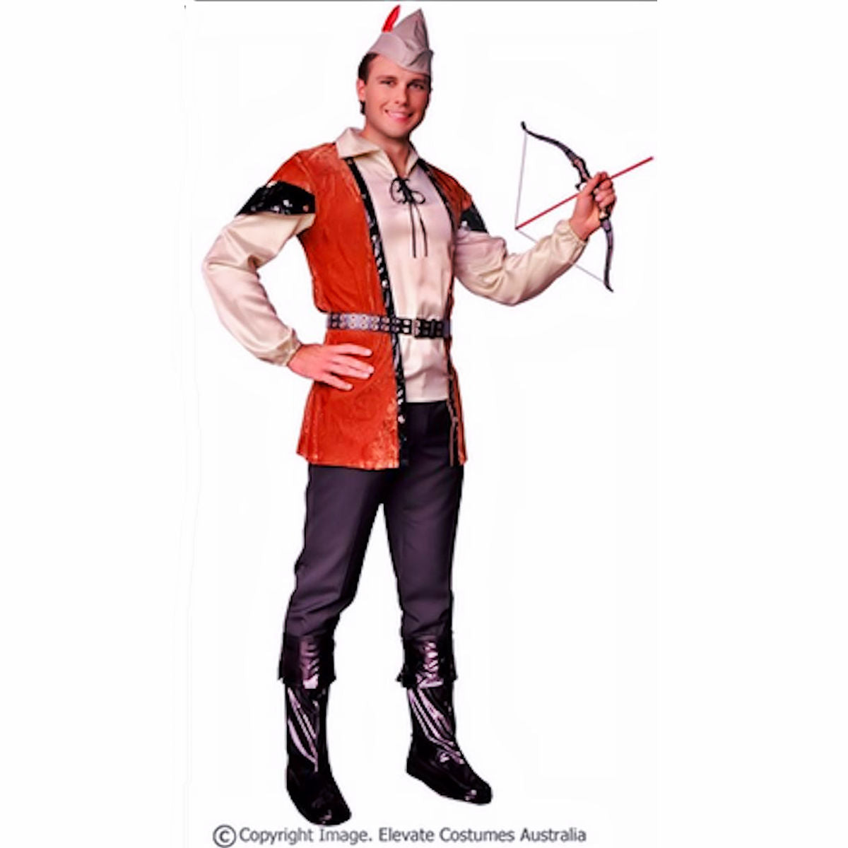 Robin Hood Prince of Thieves Men's Deluxe Fancy Dress Costume 6 piece set