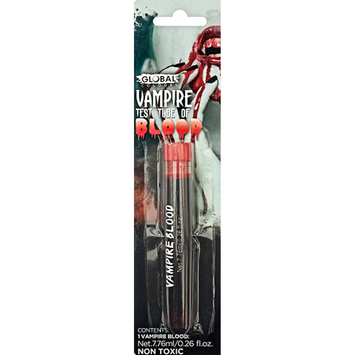 Fake Blood Test Tube Halloween Horror Non-Toxic Special FX Global Products