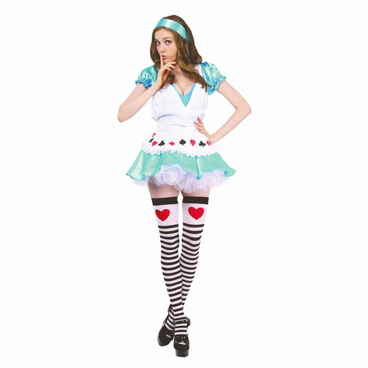 Sweet Alice In Wonderland Farytale Women's Fancy Dress Costume