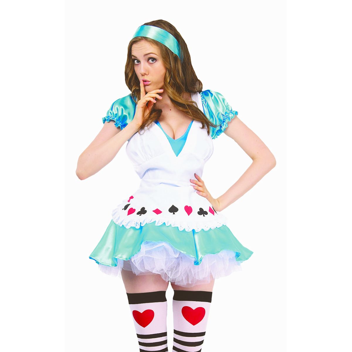 Sweet Alice In Wonderland Farytale Women's Fancy Dress Costume