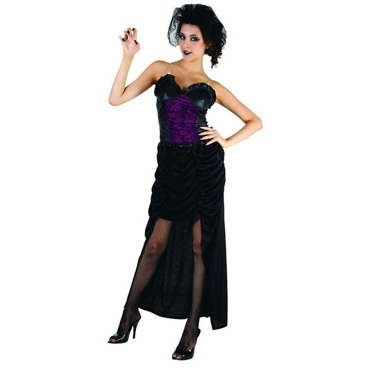 Black Widow Gorgeous Women's Day of the Dead Halloween  Fancy Dress Costume
