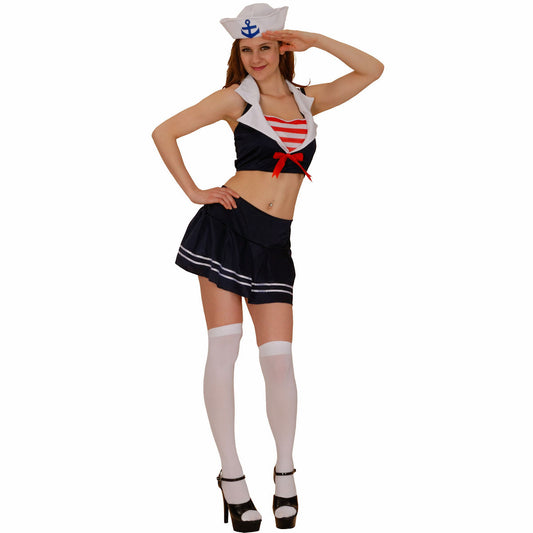 Sailor Cutie Sexy Women's Fancy Dress Costume With Hat