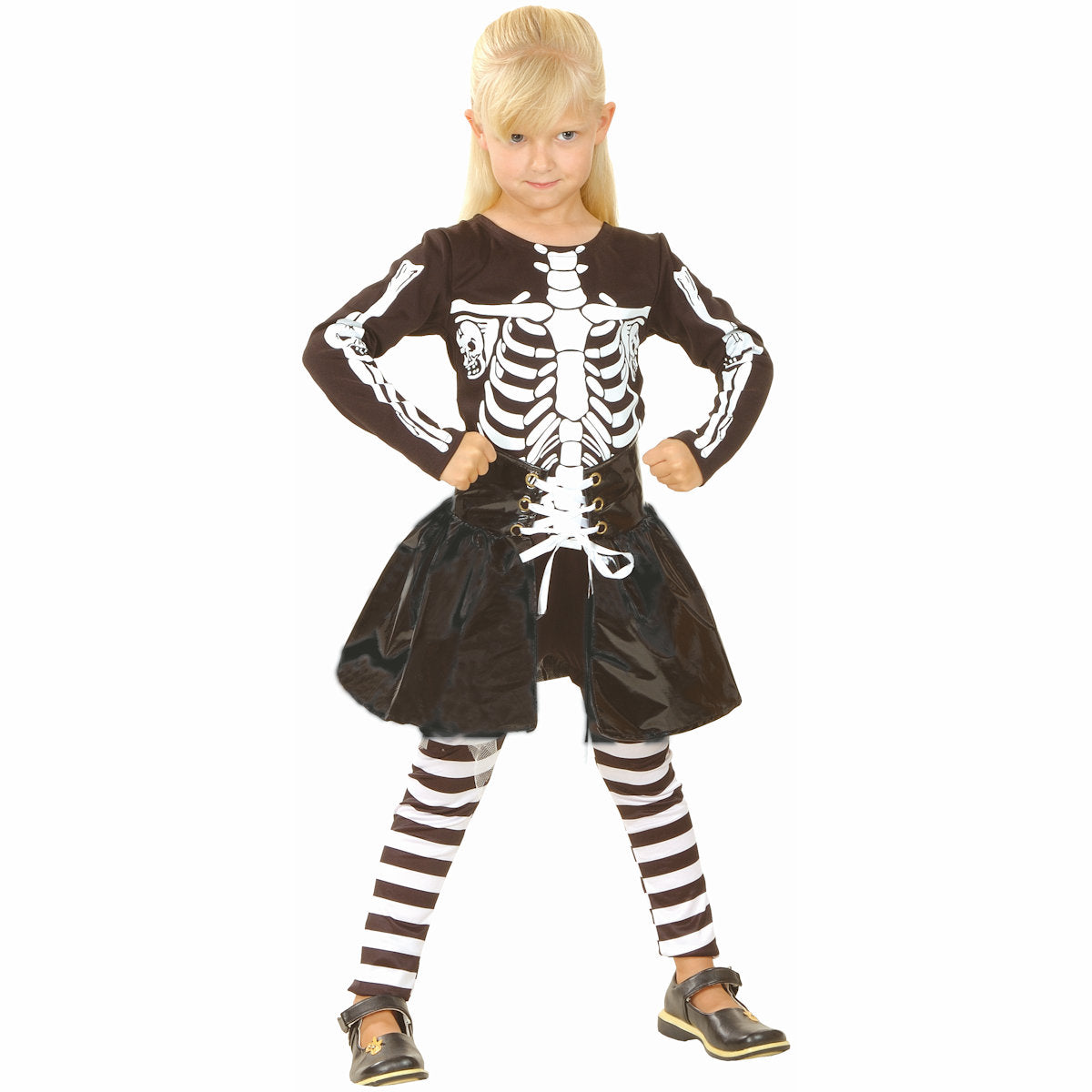 Little Skeleton Cute Girl's Fancy Dress Halloween Costume
