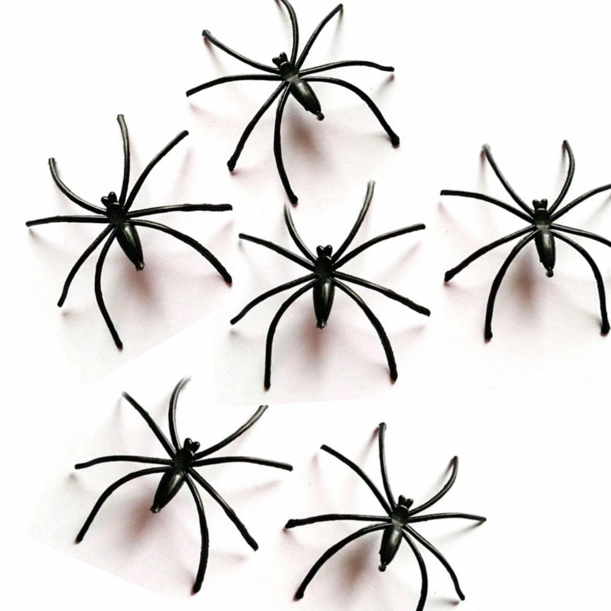 Spiders Infestation Pack of 50 Plastic Creepy Spiders Halloween Decoration