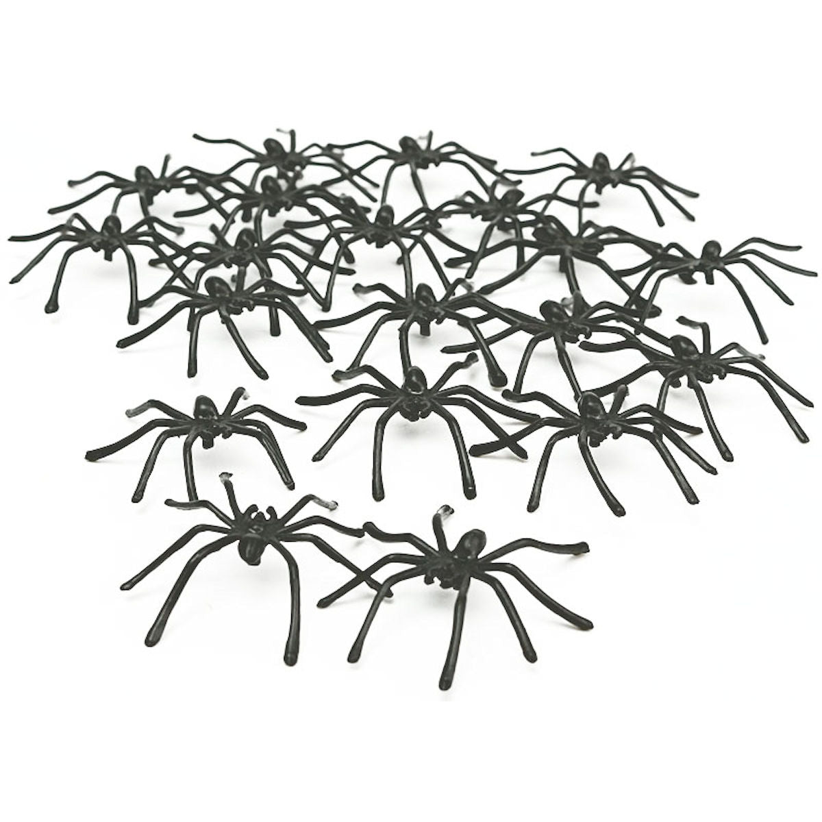 Spiders Infestation Pack of 50 Plastic Creepy Spiders Halloween Decoration