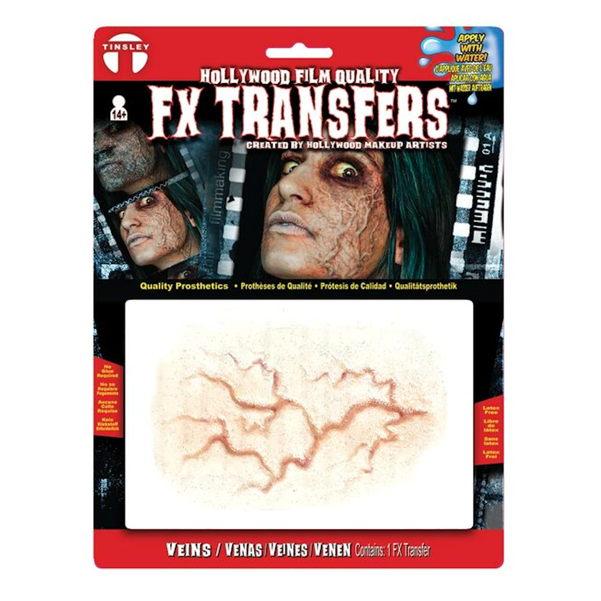 Veins 3D FX Transfer Tinsley Prostethics Halloween Special FX Make Up