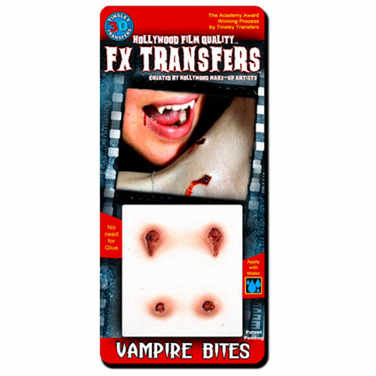 Vampire Bites 3D FX Transfer Tinsley Temporary Halloween Special FX Make Up