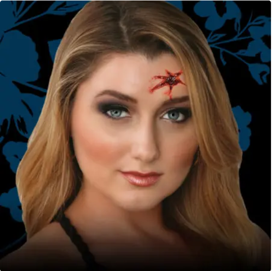 Tinsley Bullet Hole Glam Gore 3D Transfer Kit with Blood Special FX Makeup