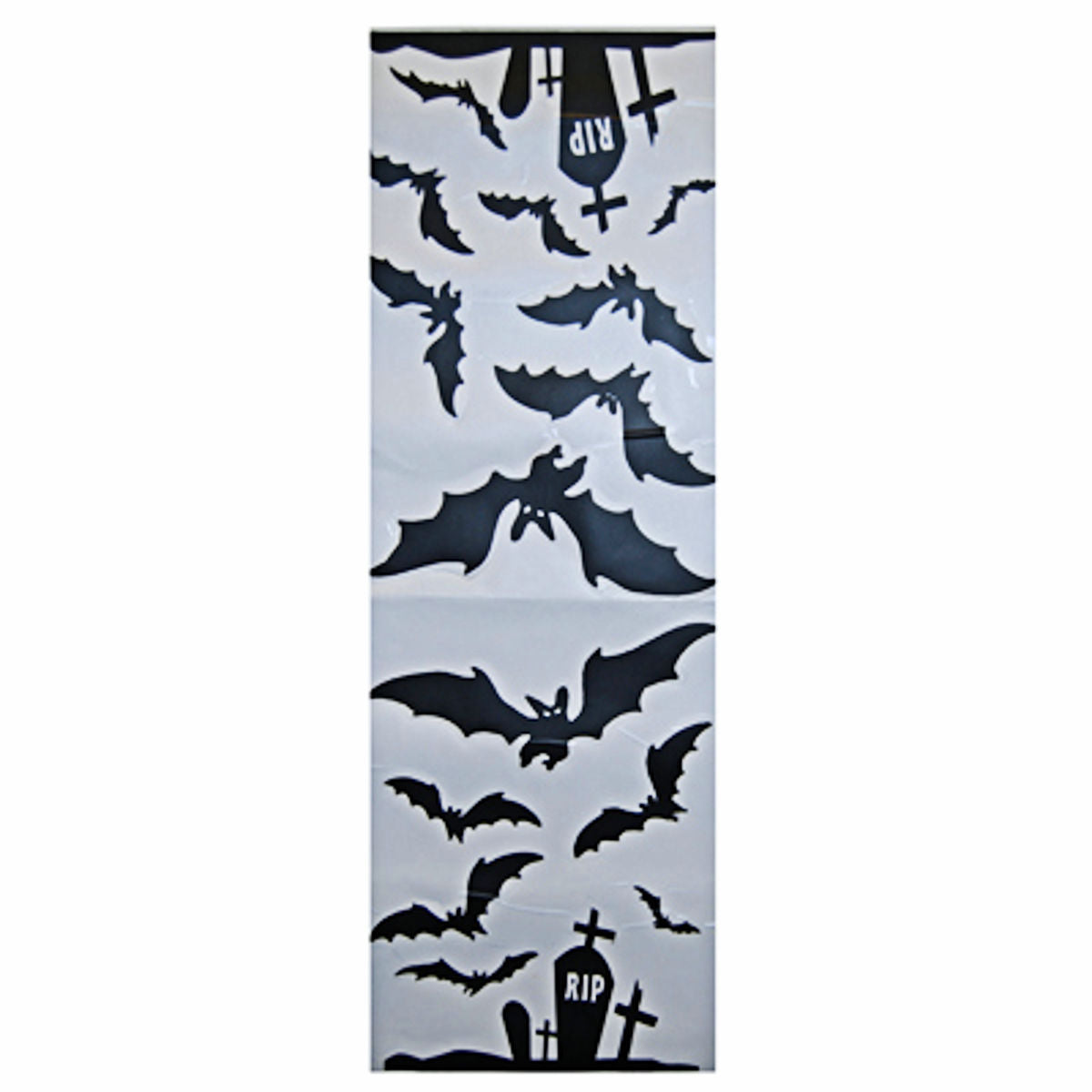 Bats Wall Art Decals Halloween Party Decorations 2 sheets 24.7 x 69.8 cm