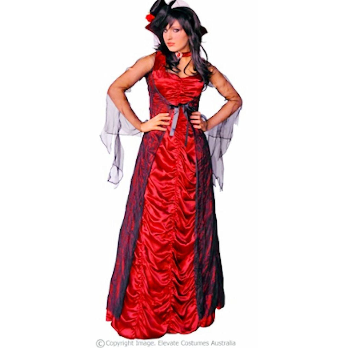 Countess of Darkness Gothic Vampire Women's Fancy Dress Costume