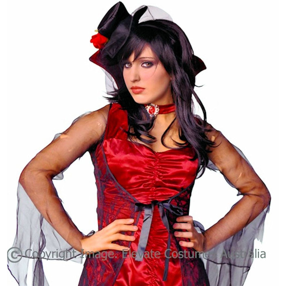 Countess of Darkness Gothic Vampire Women's Fancy Dress Costume