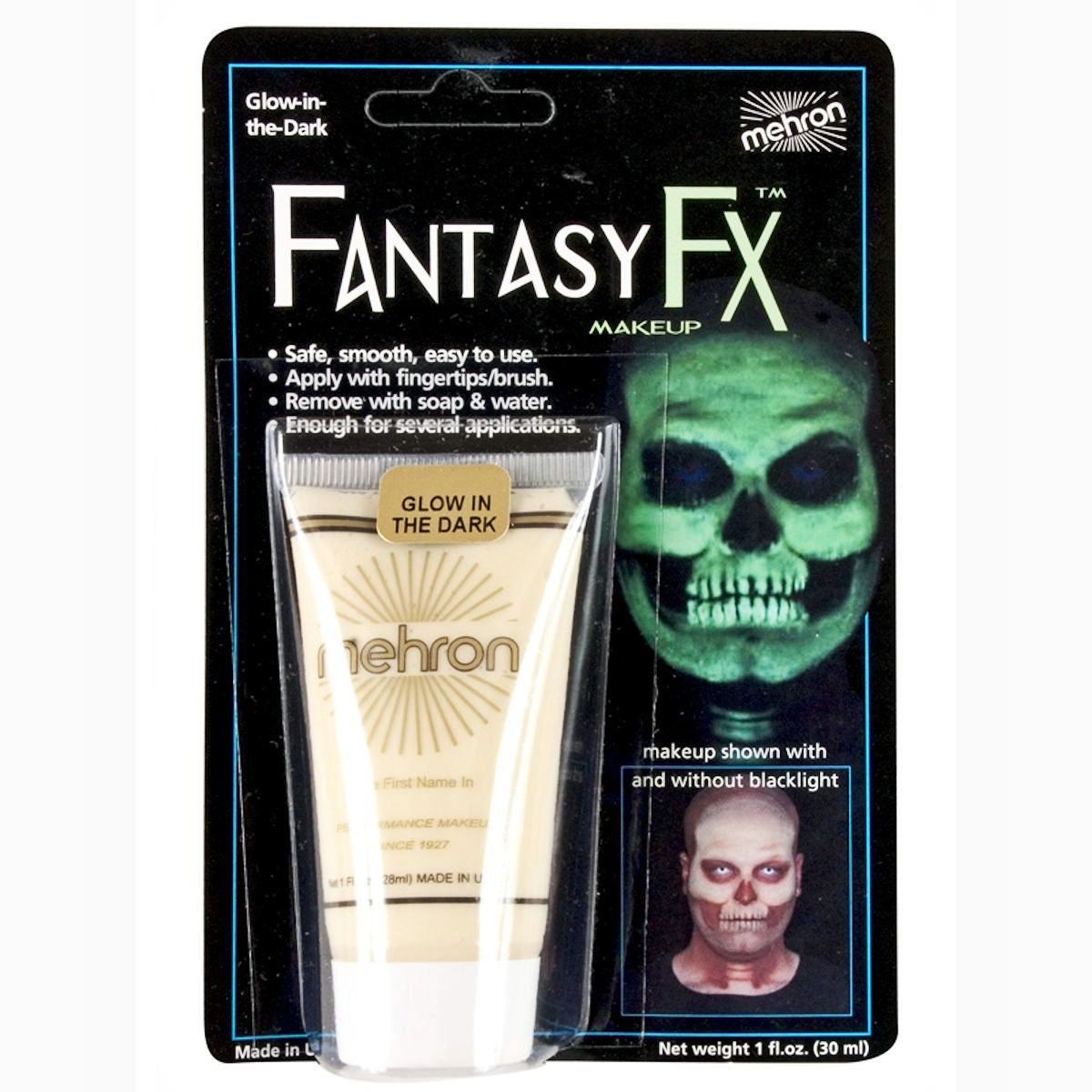 Mehron Glow in the Dark Theatrical Special FX Makeup quality fancy dress makup