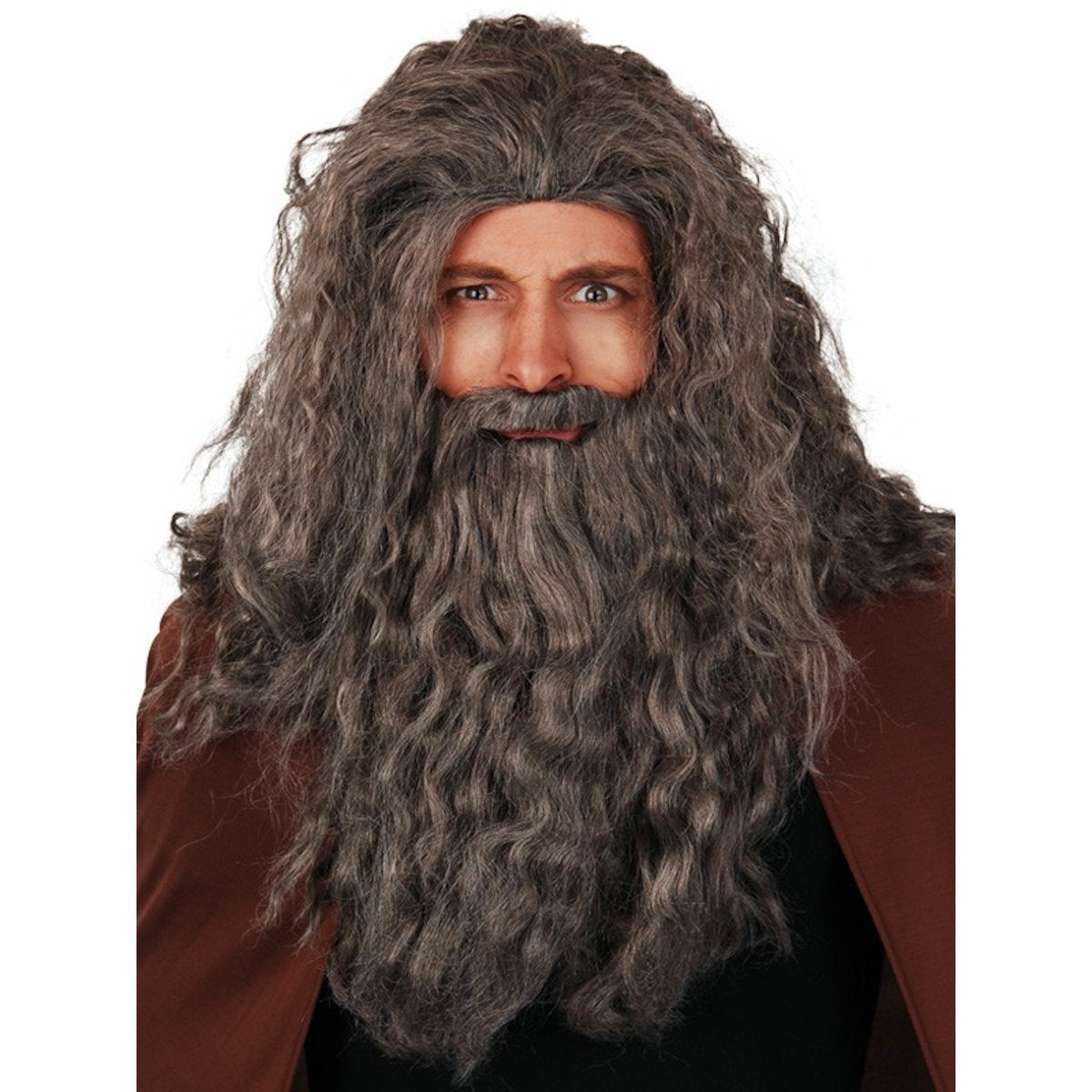 Wizard Wig with Beard and Moustache Fancy Dress Costume Wig