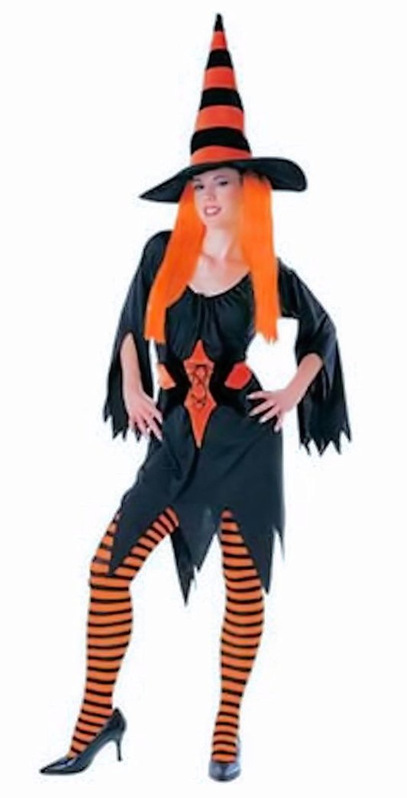 Hagatha The Witch Fancy Dress Womens Halloween Costume With Hat