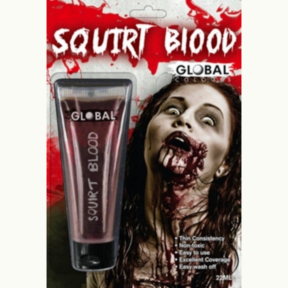 Squirt Stage Fake Blood 22ml Tube Halloween Special FX Make up Costume Accessory