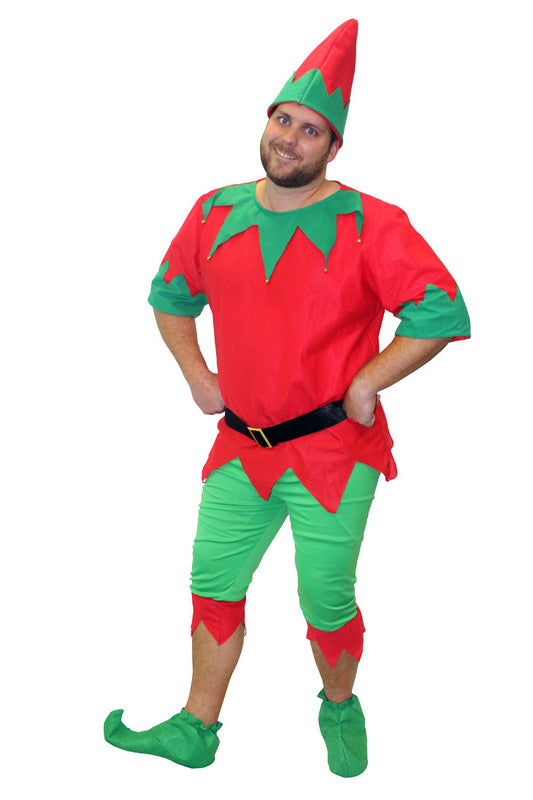Christmas Party Fun Elf Men's Costume