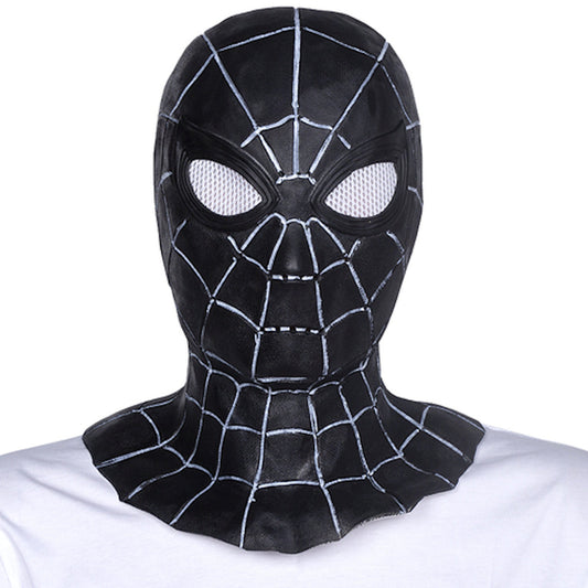Black Spider Man Latex Mask High Quality and Detail