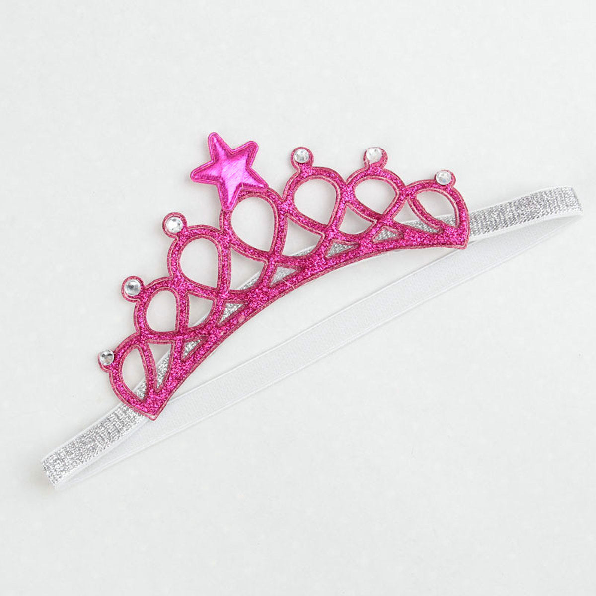 Crown Headband Princess Tiara Child Party Hair Accessory Silver Gold Pink Blue
