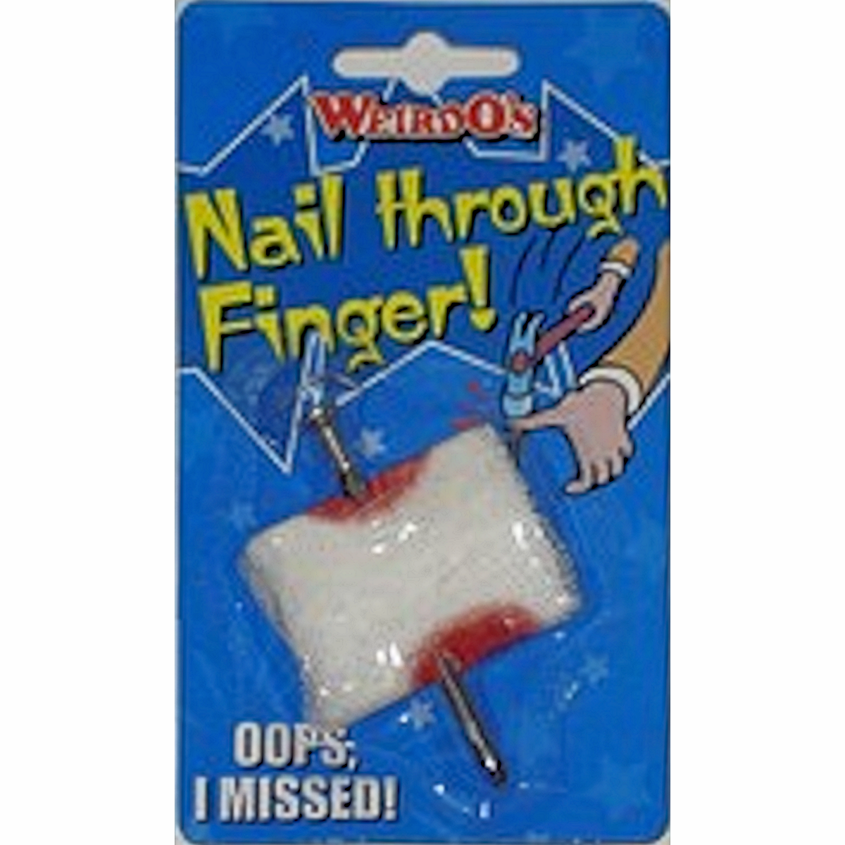 Nail Through Finger Bloody Bandage Zombie Halloween Fancy Dress Costume Gore